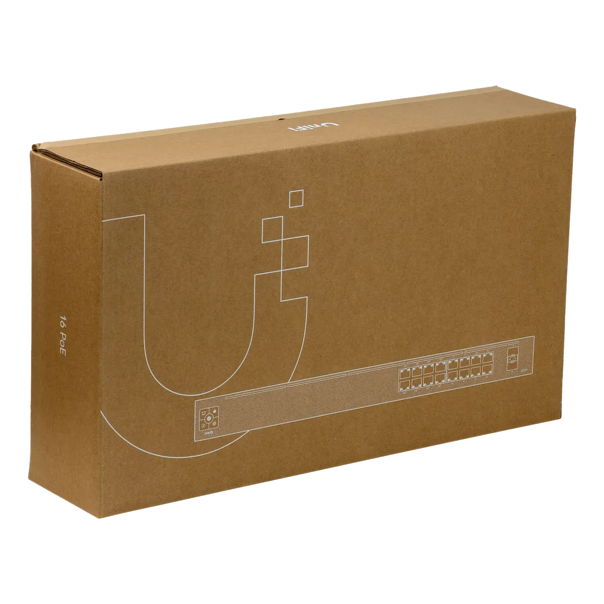 Switch Ubiquiti USW-16-POE 16-port con 8xGE PoE+ 42W y 8xGE no PoE y 2xSFP 5