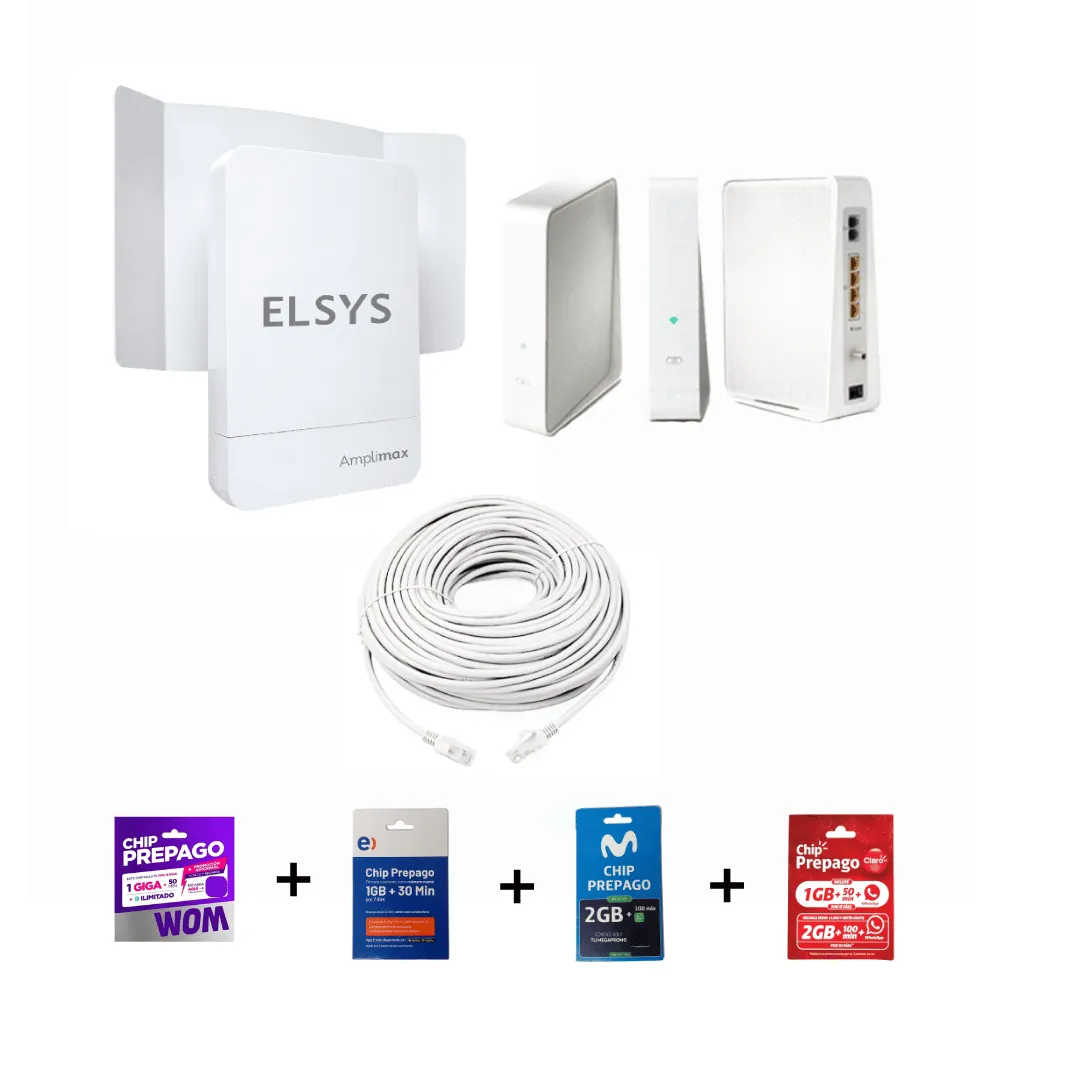 Antena Elsys  Amplimax con router Arris - alcance 20km - Asesoría y garantía  2
