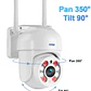 Camara Wifi exterior 3MP  PTZ  soporta tarjeta SD  - Miniatura 2