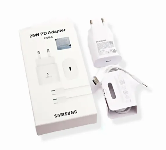 Cargador  mas cable Samsung  tipo C 25W carga rapida 3