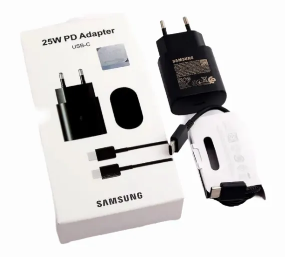 Cargador  mas cable Samsung  tipo C 25W carga rapida 4