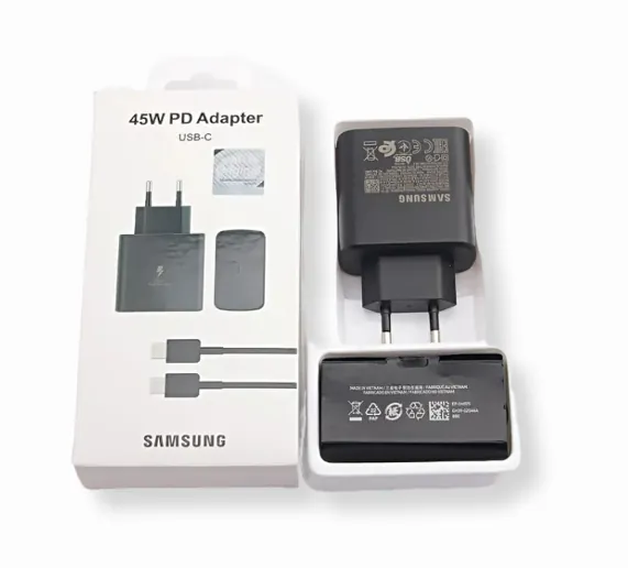 Cargador  mas cable Samsung  tipo C 45W carga Full Rapida 2