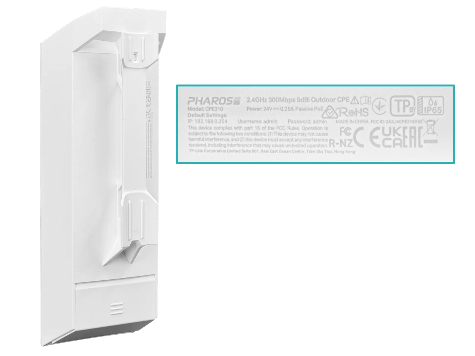 CPE210 TP-LINK exterior 9dbi 2.4Ghz 300Mbps 4