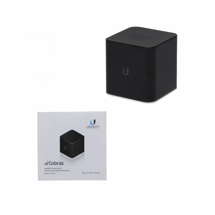 UBIQUITI 4dBi 2,4GHz-N300 1-WAN 3-100 Router req-PoE24V/5VUSB airCube 3