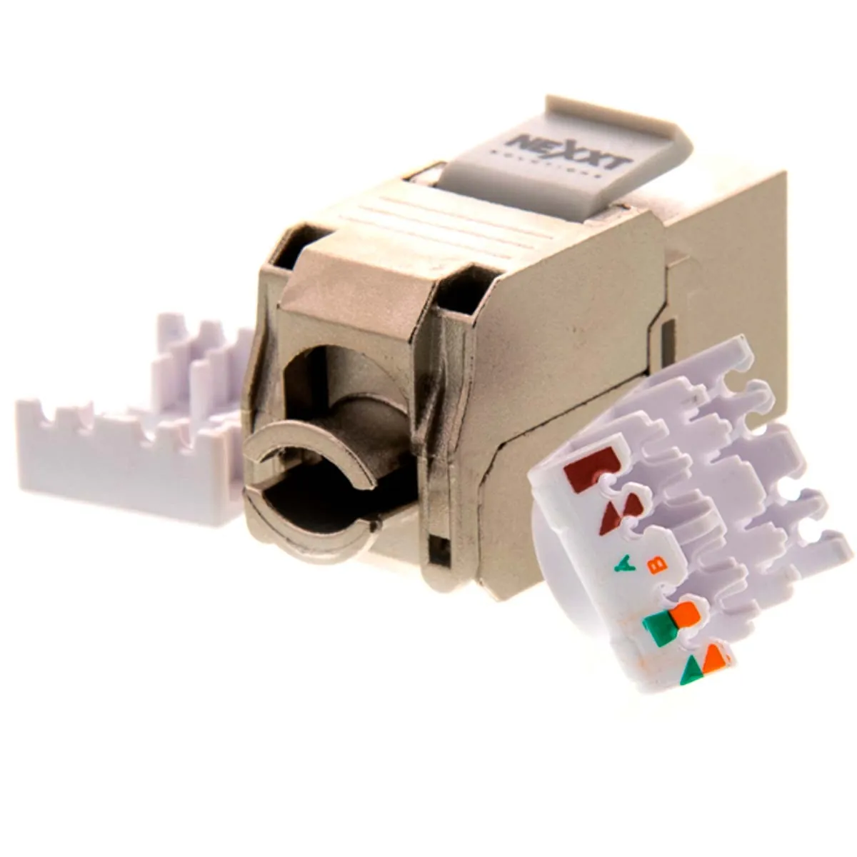 Modulo Keystone Jack S/FTP Cat6A blindado 4