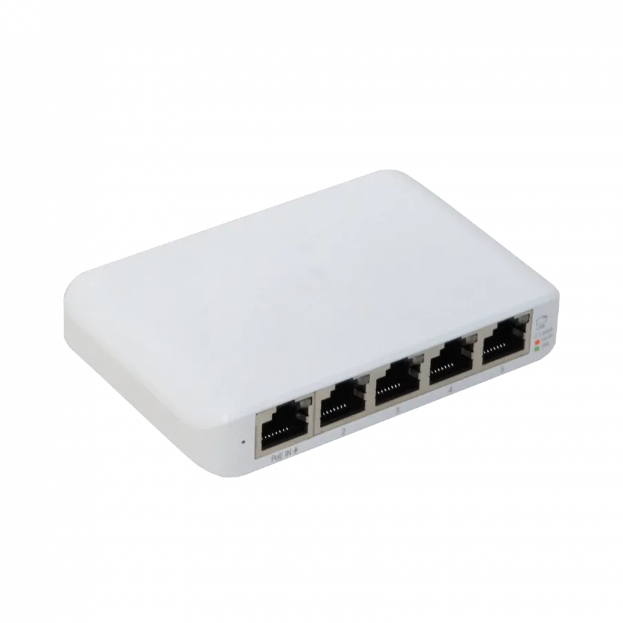 Switch Ubiquiti 5-port  1xGE PoE+ in y 4xGE s/Inyector PoE 5