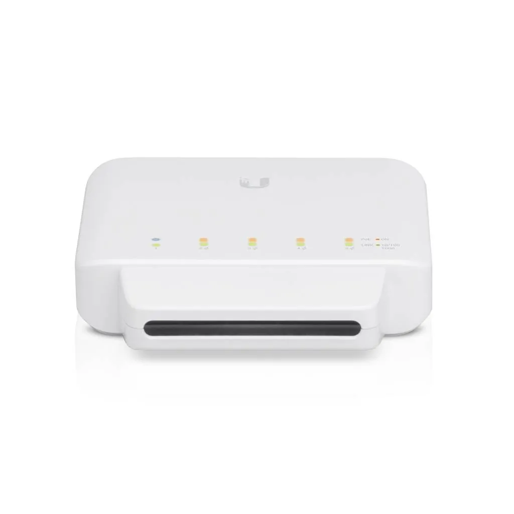 Switch Ubiquiti 5xGE con 1xPoE++ In y 4xPoE+ Out (46W) USW-FLEX - s/iny PoE 7