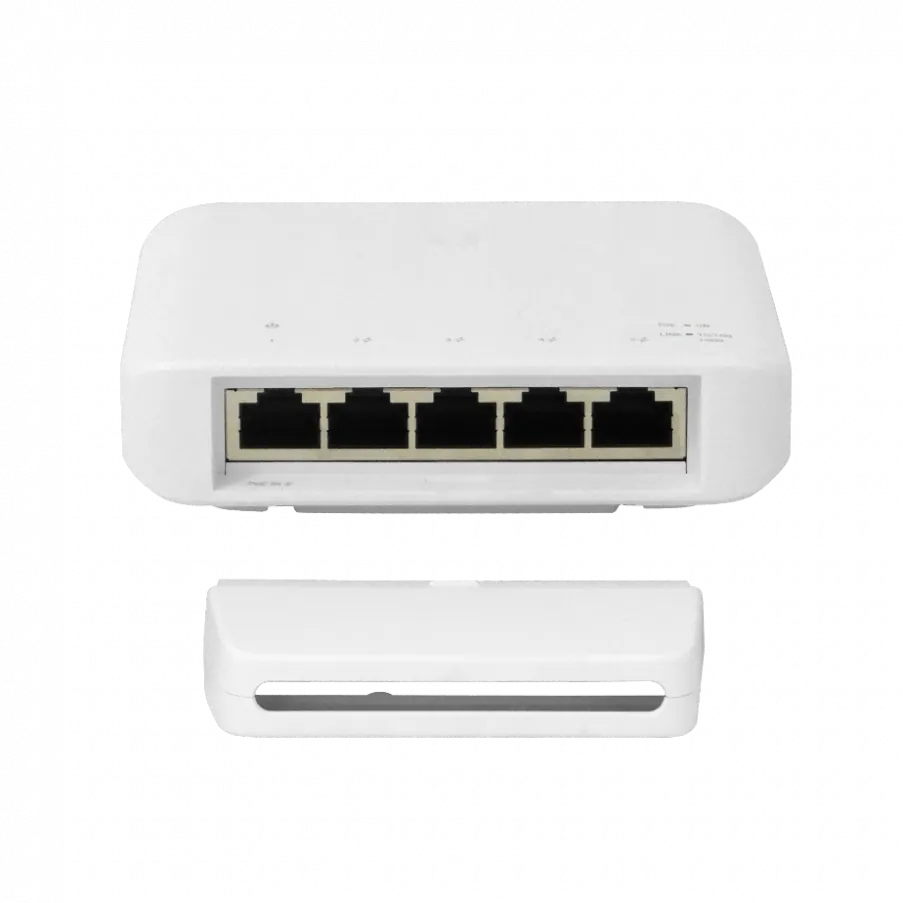 Switch Ubiquiti 5xGE con 1xPoE++ In y 4xPoE+ Out (46W) USW-FLEX - s/iny PoE 10