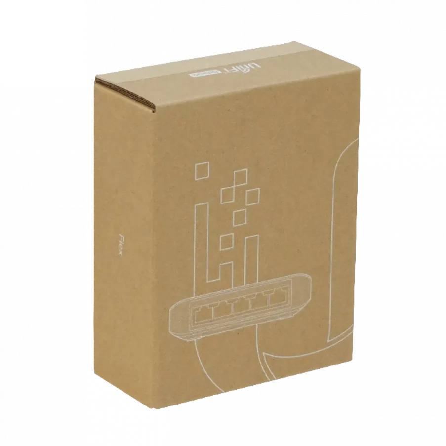 Switch Ubiquiti 5xGE con 1xPoE++ In y 4xPoE+ Out (46W) USW-FLEX - s/iny PoE 14