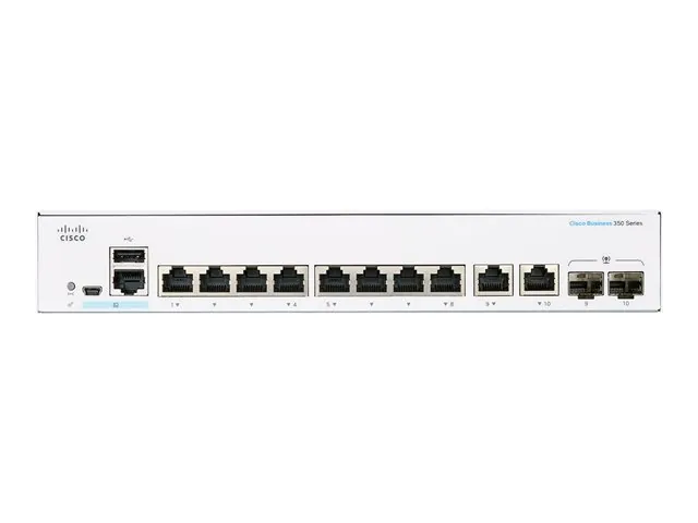 Switch Cisco Rackeable CBS350 Administrable 8-port GE ext PS 2x1G 2