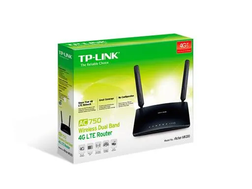 Modem 4G LTE Inalámbrico de Doble Banda TP-Link Archer MR200, AC750 4