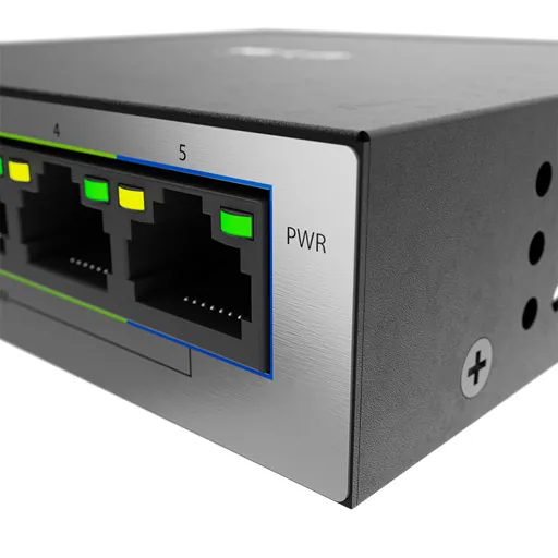 Switch de Escritorio 5 Puertos Nexxt Solutions Infrastructure, Gigabit Ethernet, 4 POE+ 60W 3