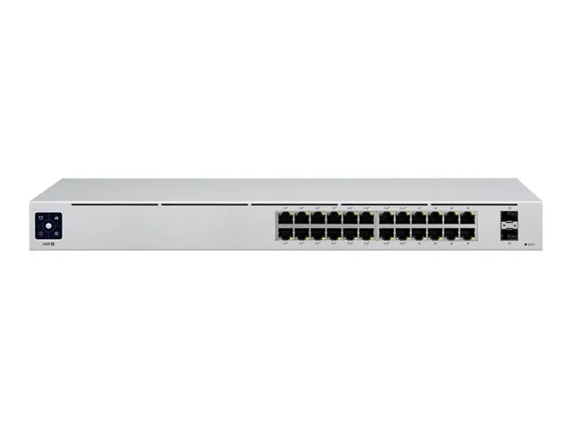 Switch Ubiquiti USW-24-POE    24-port con 16xGE PoE+ 95W y 8xGE no PoE y 2SFP 2