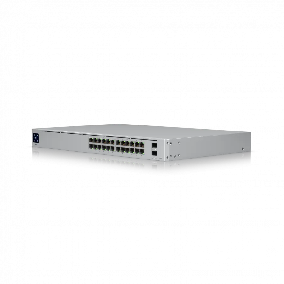 Switch Gestionado de Capa 3 con 24 x Gigabit y 2 x SFP+ de 10G, Ubiquiti UniFi Switch Pro 24 7