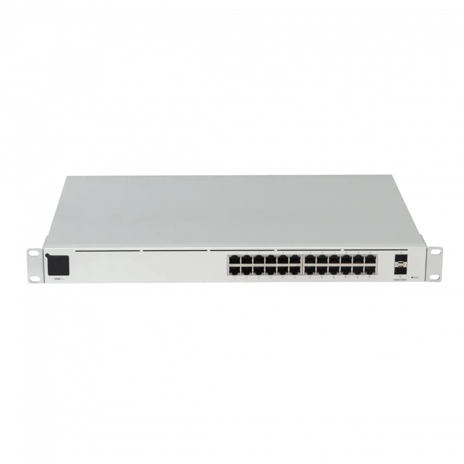 Switch Gestionado de Capa 3 con 24 x Gigabit y 2 x SFP+ de 10G, Ubiquiti UniFi Switch Pro 24 8