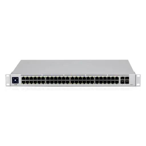 Switch Ubiquiti USW-48-POE 48-port - 32xGE PoE+ 195W y 16xGE no PoE y 4xSFP 4