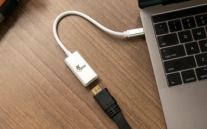 Adaptador USB-C Macho a HDMI Hembra Blanco  Xtech 3
