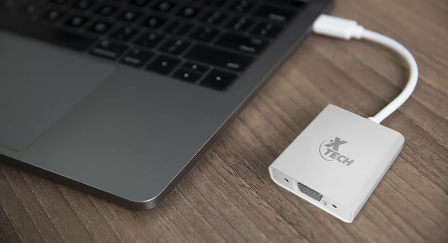 Adaptador convertidor USB C m a VGA f XTC-551 Xtech 3