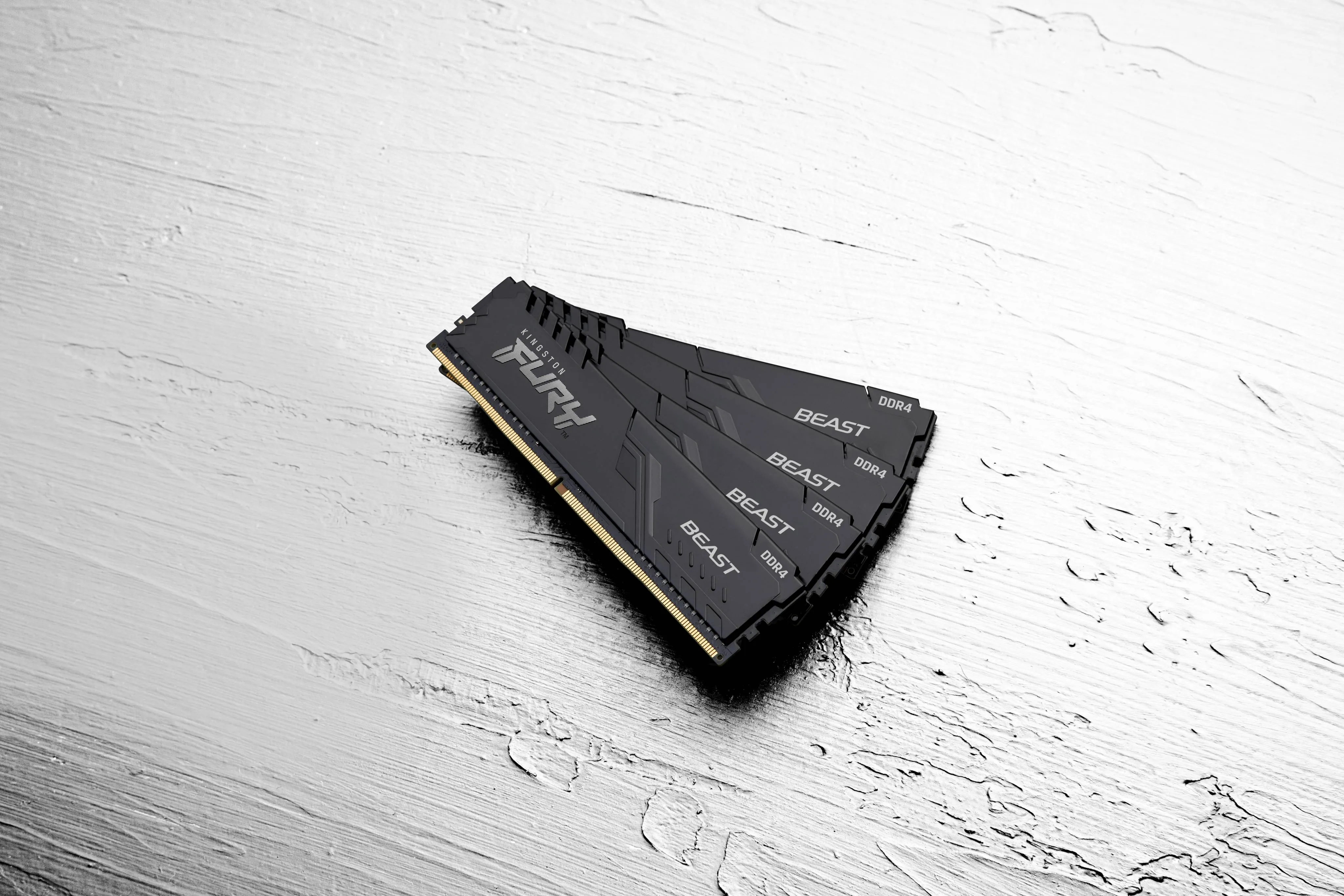 Memoria Ram DDR4 16GB 3600MT/s Kingston Fury Beast Black XMP, CL18, DIMM, 1.35V 7