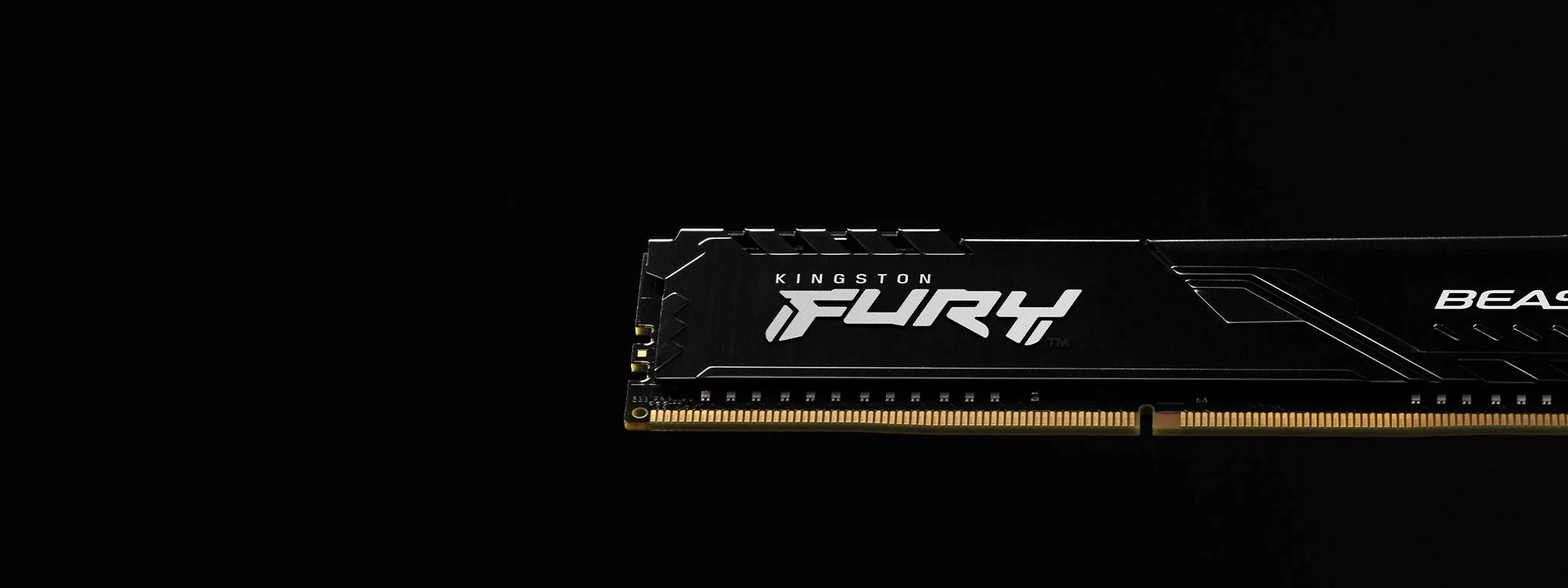 Memoria RAM DDR4 32GB 3600MHz Kingston Fury Beast, CL18, DIMM, 1.35V 12