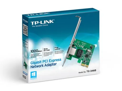 Adaptador de Red TP-Link TG-3468 Express Gigabit, 32-bit PCI Express, Wake-on-LAN 3