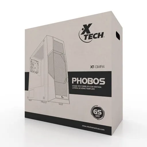 Gabinete Gamer Xtech PHOBOS XT-GMR4, Vidrio Templado, Color Negro 4