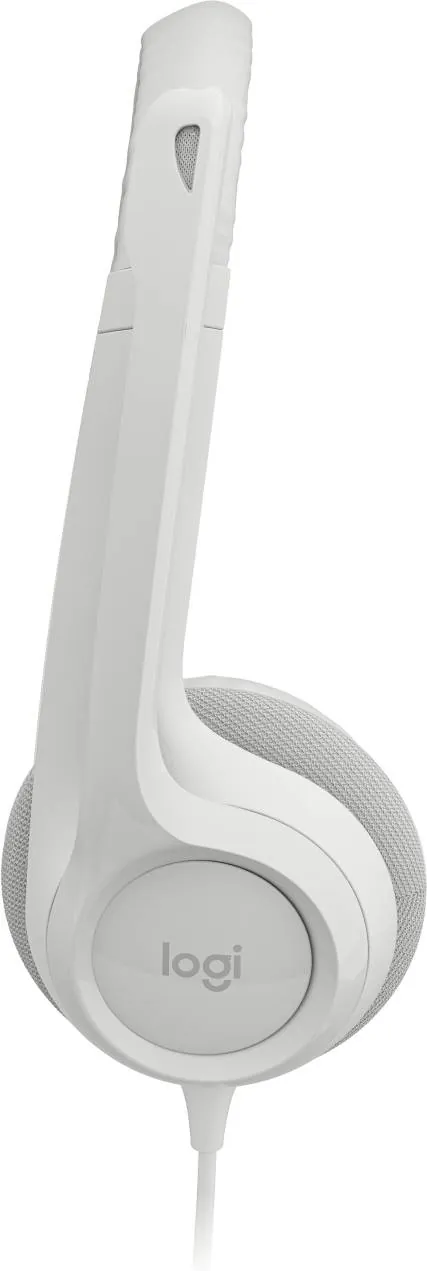 Audífonos con Micrófono Logitech H390, Micrófono c/ Supresión de Ruido, Blanco Crudo 3