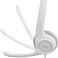 Audífonos con Micrófono Logitech H390, Micrófono c/ Supresión de Ruido, Blanco Crudo - Miniatura 4