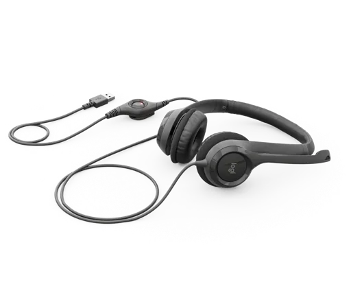 Audífonos con Micrófono H390 Logitech ClearChat Comfort , Alámbrico, USB, Negro 2