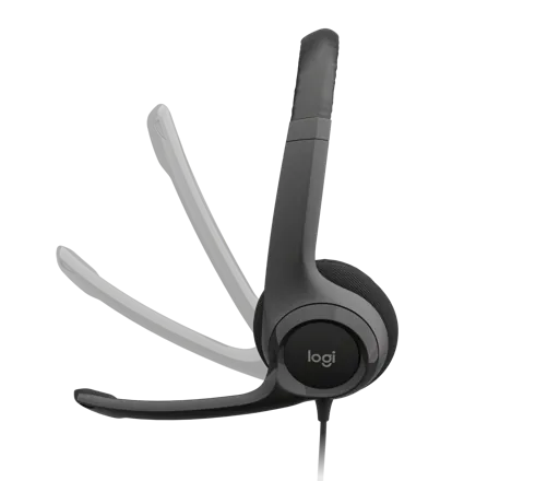 Audífonos con Micrófono H390 Logitech ClearChat Comfort , Alámbrico, USB, Negro 3