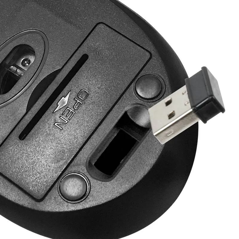 Mouse Inalámbrico Klip Xtreme Vector, 6 Botones, 2.4GHz, Receptor Wireless, Negro 4