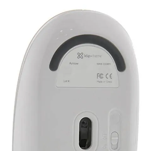 Mouse Inalámbrico Klip Xtreme 2.4GHz, 1600DPI, 4 Botones, Blanco 4