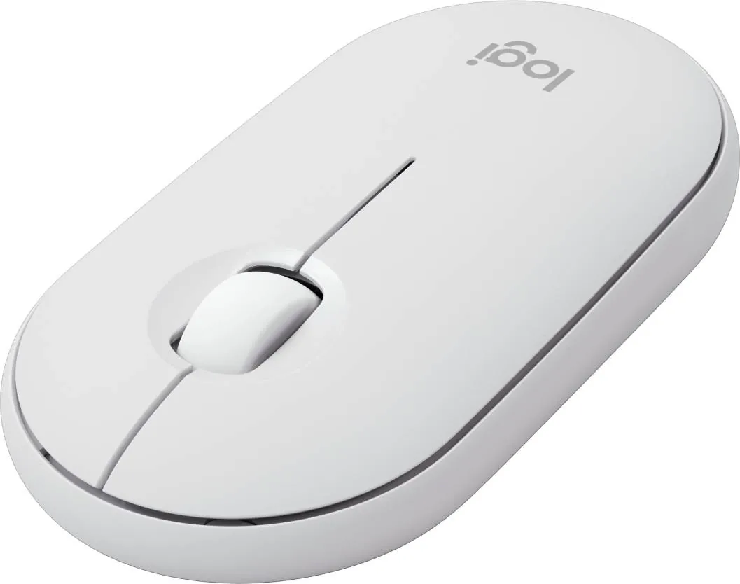 Mouse Bluetooth Logitech Pebble 2 M350s, estilizado y minimalista, White 2