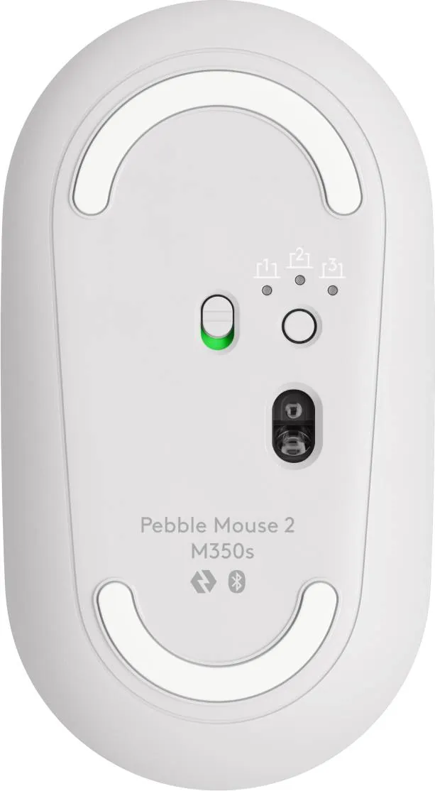 Mouse Bluetooth Logitech Pebble 2 M350s, estilizado y minimalista, White 4