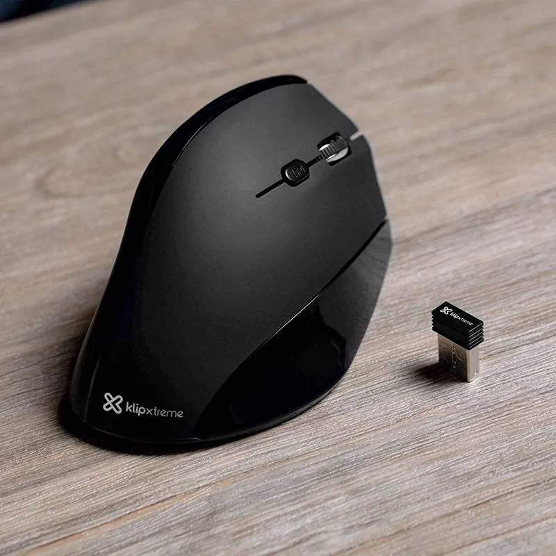 Mouse Inalámbrico Klip Xtreme EverRest, Ergonómico, Diestro, 2.4GHz, Black 10