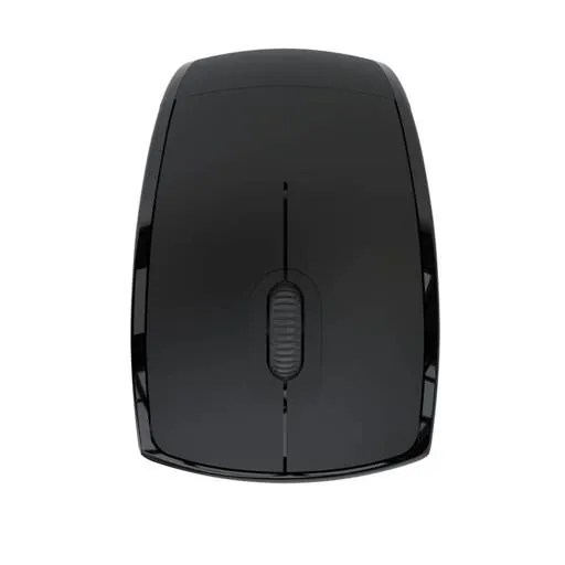 Mouse inalámbrico plegable de tres botones Klip Xtreme Lightflex KMW-375BK, Ergonómico, Negro 2