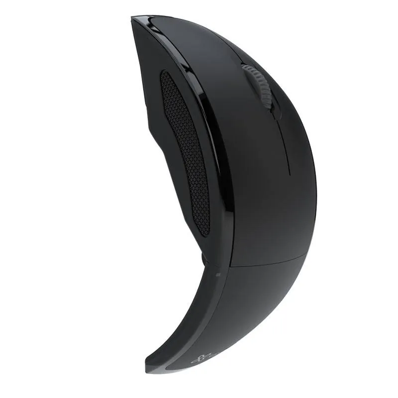 Mouse inalámbrico plegable de tres botones Klip Xtreme Lightflex KMW-375BK, Ergonómico, Negro 4