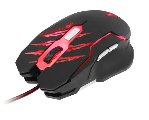 Mouse Óptico Xtech XTM-610, 6 Botones, 3200DPI, Wired, USB, Negro con Iluminación 4