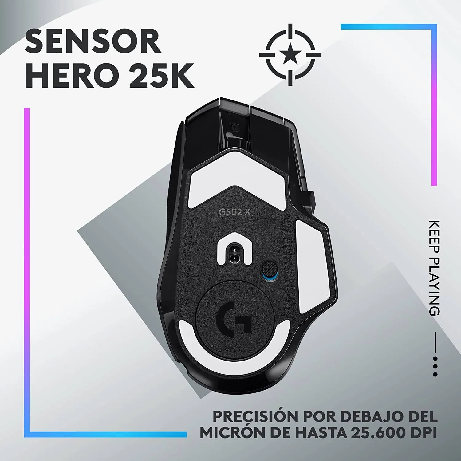 Mouse Gamer Inalámbrico Logitech G502 X Plus, 13 Botones, 25600 DPI, Negro 9