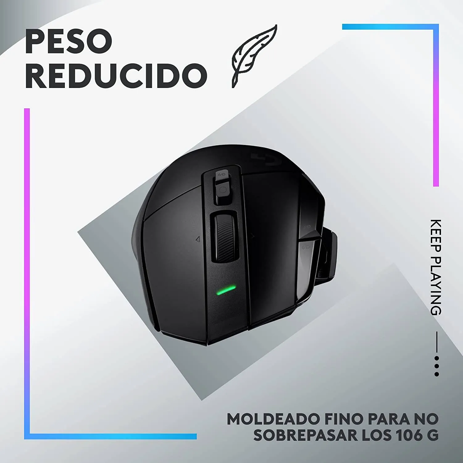 Mouse Gamer Inalámbrico Logitech G502 X Plus, 13 Botones, 25600 DPI, Negro 12