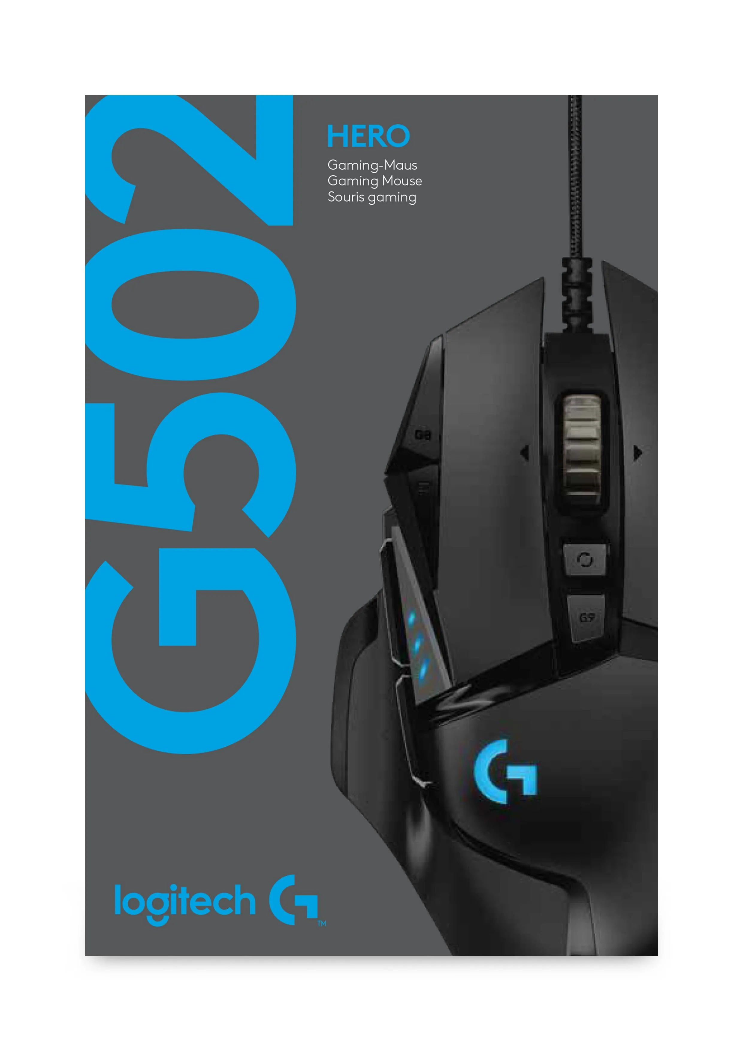 Mouse Gamer Logitech G502 Hero, Gaming Mouse, 16,000 DPI, 11 Botones 4