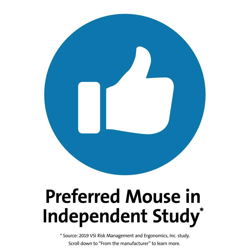 Mouse Vertical Pro Fit Kensington, 6 Botones, Wireless, Gray 6