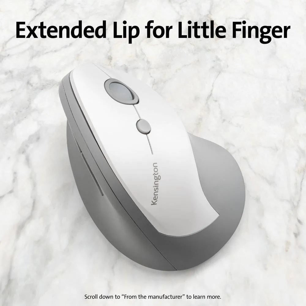 Mouse Vertical Pro Fit Kensington, 6 Botones, Wireless, Gray 11