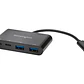 Adaptador hub Portable Kensington PocketHub, 2 x USB-B + 2 x USB-C, Negro - Miniatura 2