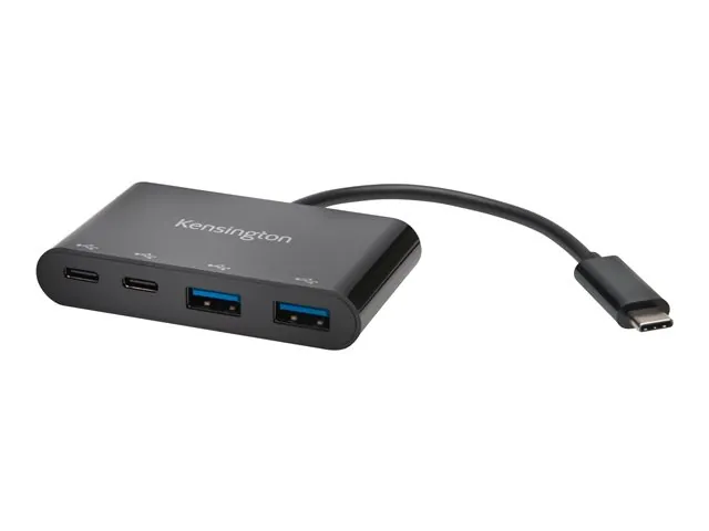 Adaptador hub Portable Kensington PocketHub, 2 x USB-B + 2 x USB-C, Negro 2
