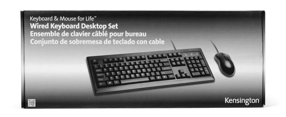 Kit Teclado Mouse Kensington Alámbrico For Life, Desktop Set K72436ES 4