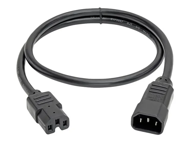 Cable C14 A C15 15A IEC-320 USO Pesado 61cm TRP 2