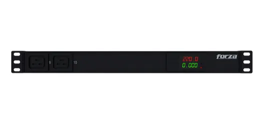 PDU FPD-1012M1U Meter PDU 220V 1PH L-6-20P 8-C13 2-C19 1U Forza 2