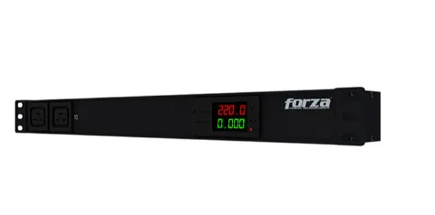 PDU FPD-1012M1U Meter PDU 220V 1PH L-6-20P 8-C13 2-C19 1U Forza 3