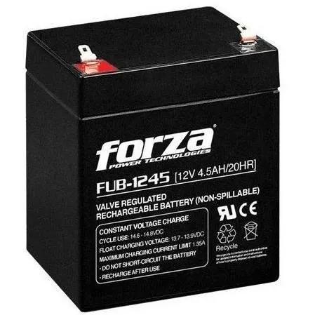 Batería Forza FUB de 4.5A, Recargable, 12V, Portatil, Versatil 2